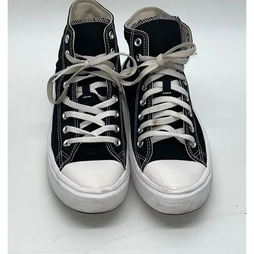 Converse All Star Move Platform High Top Sneakers Black White‎ Women's 10